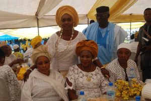 The final burial ceremony of Alhaja Mulikat Onafowokan popularly known as Alhaja 10-10 by old and young in Sagamu, took place in Wesley School, Ojumele Sagamu on Monday with many dignitaries and politicians in attendance.  