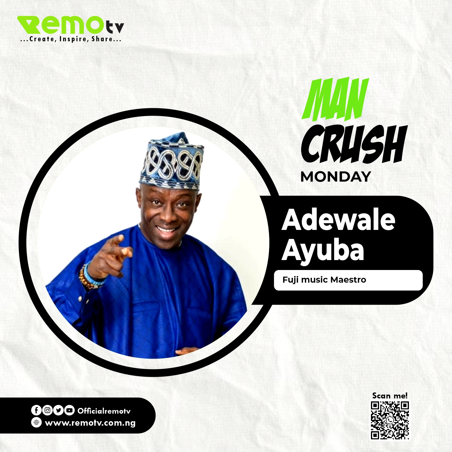 Meet a Fuji Maestro and Indigenous Music Legend, Adewale Ayuba - REMO TV