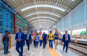 Sanwo-Olu inspects Ongoing Construction at Ikeja Mega Terminal of the Red Line