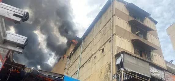 JUST IN: Popular Balogun Market on Fire