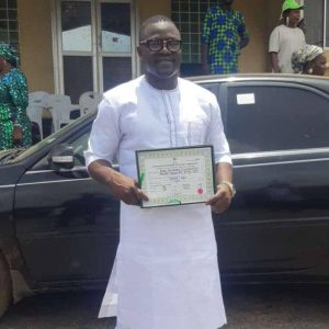 Hon. Damilare Bello Receives Certificate of Return