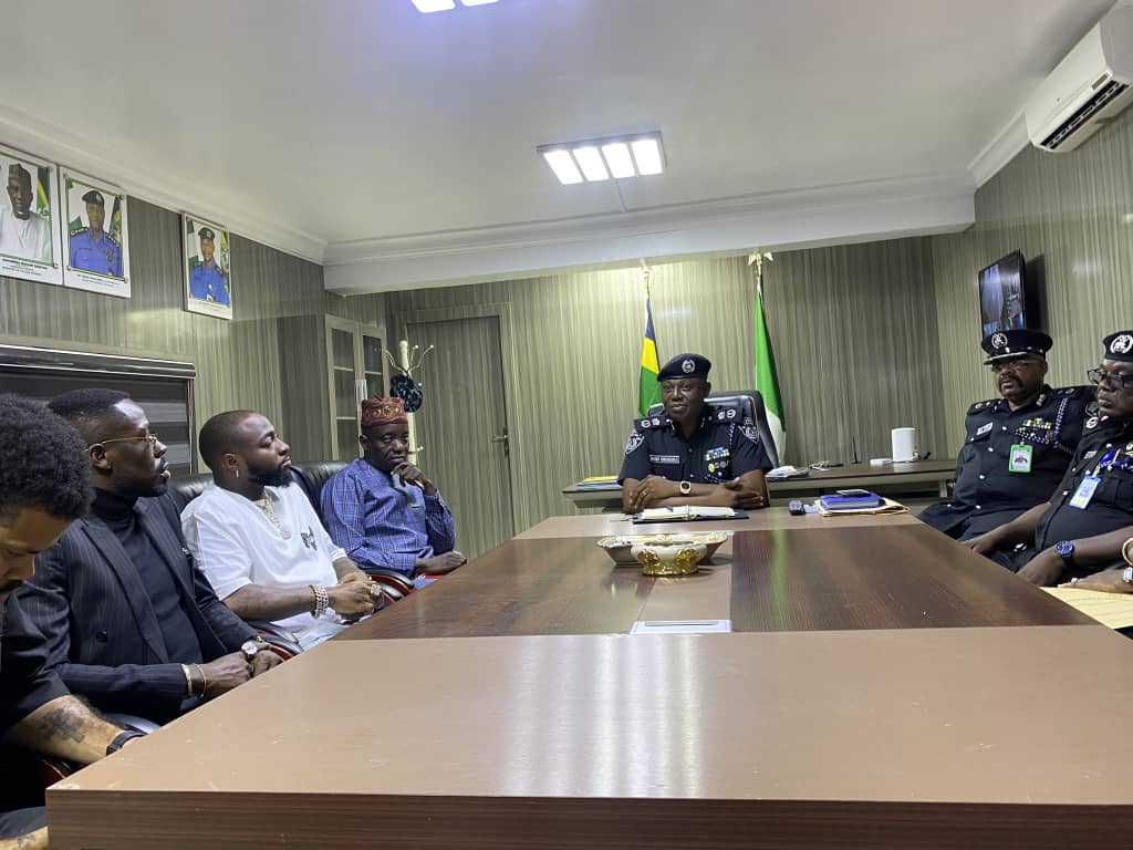 Davido Visits Lagos CP Ahead Of ‘Timeless’ Concert, Confirms Fans Safety.