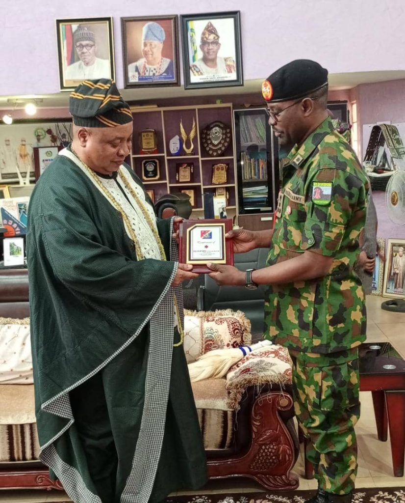 Brig Gen. MT Aminu Pays Courtesy Visit to Akarigbo of Remo land, Emphasizes Importance of Community Support