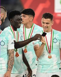 Nigerian Fans Ecstatic as Ebenezer Akinsanmiro Wins Coppa Italia With Inter Milan