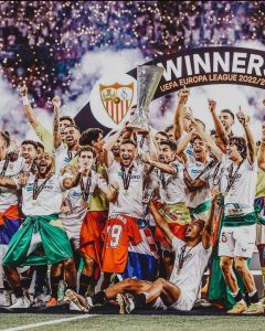 Sevilla wins seventh Europa League trophy after beating Roma in penalty shootout