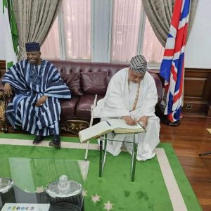 Akarigbo of Remoland Pays Courtesy Visit to Nigerian High Commissioner in UK