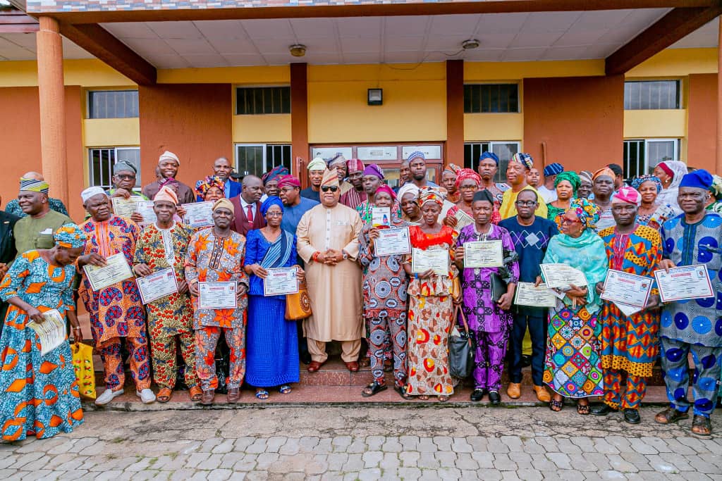 Governor Adeleke Continues to Prioritize Pensioners' Welfare in Osun, Presents Bond Certificates