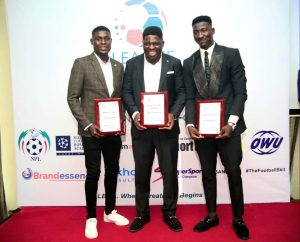 Remo Stars Coach, Players Shine at The League Bloggers Awards 2023