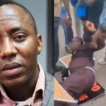 Sowore falls during Abuja protest as security operatives fire teargas