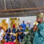 Sagamu LG Chairman, Odulate, Congratulates Oba Sunday Osho on Installation as Elewuga of Ewuga