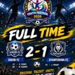 Sagamu Youth Festival 2026: Igbobi FC Edges Out Ayanperuwa FC in Thrilling Encounter. 